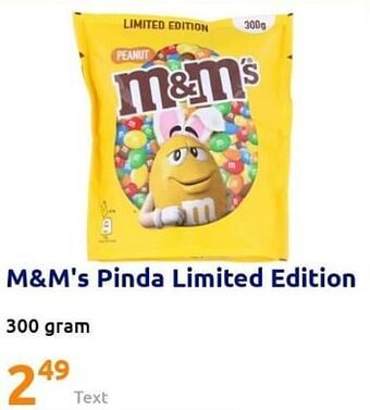 Action M+m`s pinda limited edition aanbieding