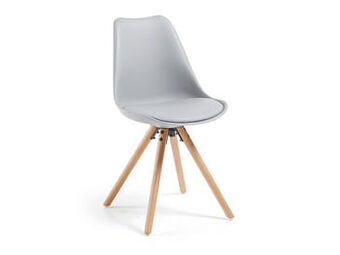 Deba Meubelen Stoel RALF - Grijs/Hout Grijs aanbieding