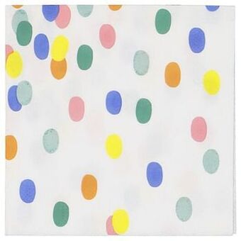 HEMA HEMA Servetten - 24 X 24 - Papier - Confetti - 20 Stuks aanbieding
