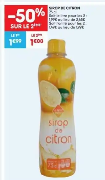 Sirop De Citron