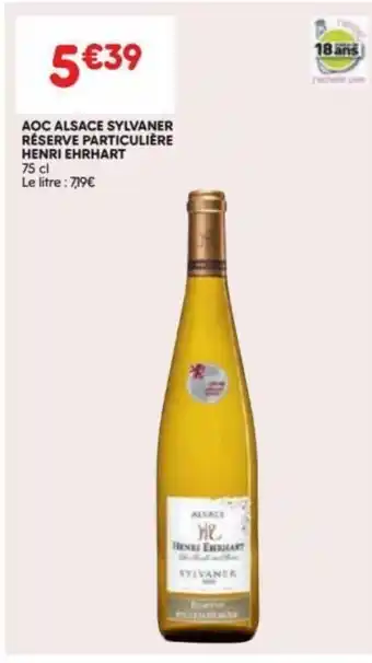 Leader Price AOC Alsace Sylvaner Reserve Particuliere Henri Ehrhart aanbieding