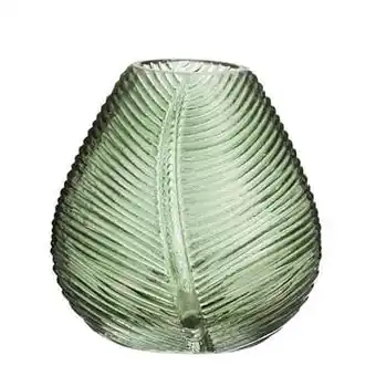 Leen Bakker Vaas Richard - groen - 11,5x11 cm - Leen Bakker aanbieding