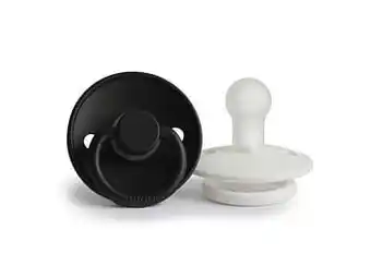 Multi bazar Frigg Classic 2Pack Silicone Br. White/Jet Black 6-18M aanbieding