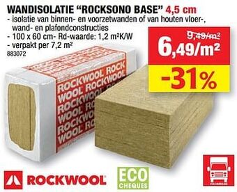 Hubo Wandisolatie rocksono base aanbieding