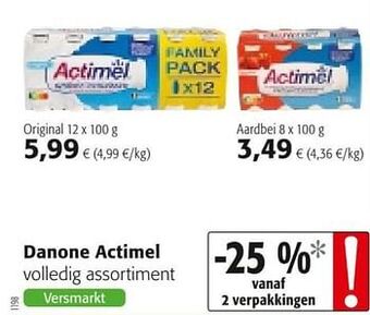 Danone actimel volledig assortiment