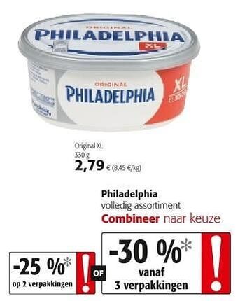 Colruyt Philadelphia original xl aanbieding