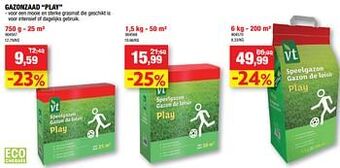 Hubo Gazonzaad play aanbieding