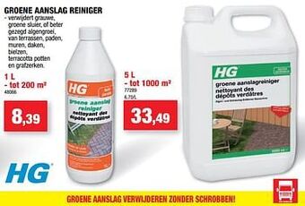 Groene aanslag reiniger