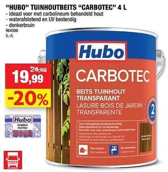 Hubo Hubo tuinhoutbeits carbotec aanbieding