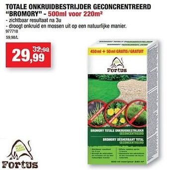 Totale onkruidbestrijder geconcrentreerd bromory
