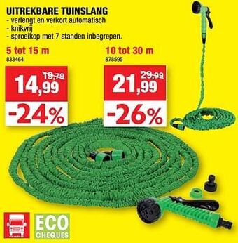 Hubo Uitrekbare tuinslang aanbieding