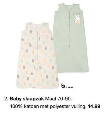 Zeeman Baby slaapzak aanbieding