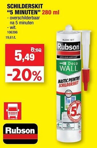 Hubo Schilderskit 5 minuten aanbieding