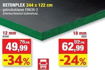 Hubo Betonplex aanbieding