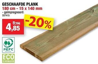Hubo Geschaafde plank aanbieding