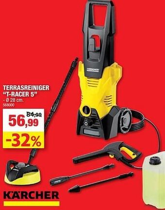 Hubo Kärcher terrasreiniger t-racer 5 aanbieding