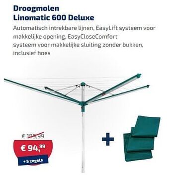 Supra Bazar Droogmolen linomatic 600 deluxe aanbieding