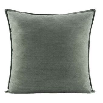 Leen Bakker Woonkussen Rik - groen - 65x65 cm - Leen Bakker aanbieding