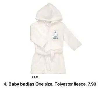 Zeeman Baby badjas aanbieding