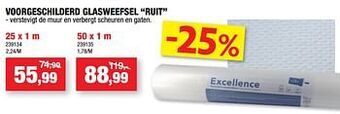 Hubo Voorgeschilderd glasweefsel ruit aanbieding