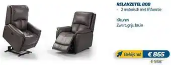 De Prijzenklopper Relaxzetel bob aanbieding