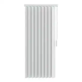 Leen Bakker Verticale lamellen PVC verduisterend 89 mm - wit - 250x180 cm - Leen Bakker aanbieding