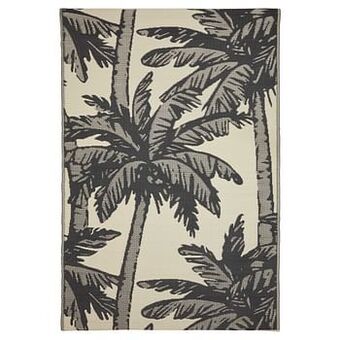 Kwantum Vloerkleed Palm Beach Zwart aanbieding