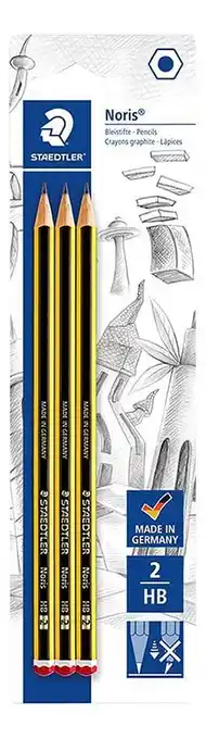 STAEDTLER houten grafietpotlood Noris - 3 stuks