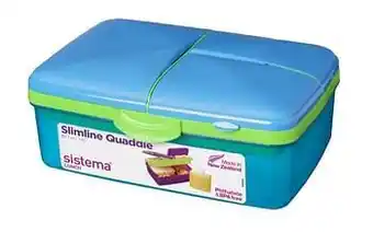 Dreamland Sistema brooddoos Slimline Quaddie blauw aanbieding
