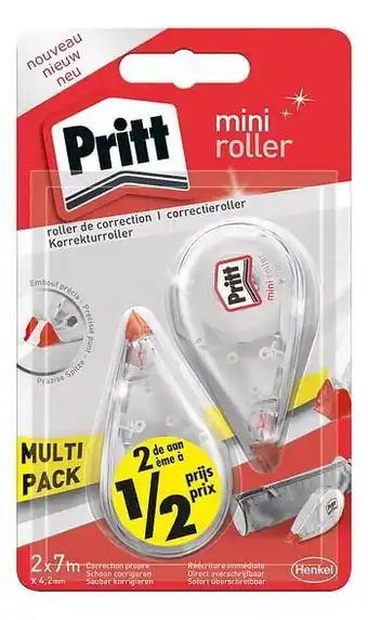 Dreamland Pritt correctieroller Mini Flex - 2 stuks aanbieding
