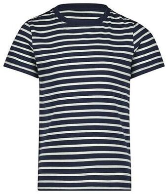 HEMA HEMA Kinder T-shirt Strepen Donkerblauw (donkerblauw) aanbieding