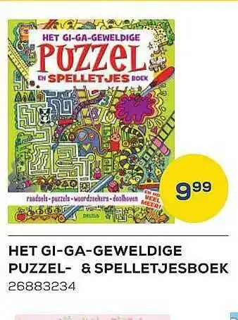 Supra Bazar Het Giga Geweldige Puzzel & Spelletjesboek aanbieding