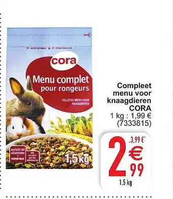 Cora Compleet Menu Voor Knaagdieren Cora aanbieding