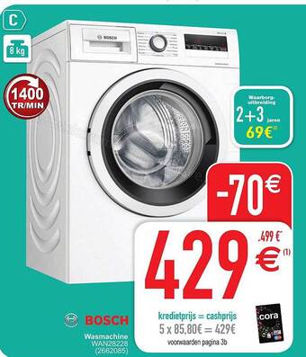 Cora Bosch Wasmachine aanbieding