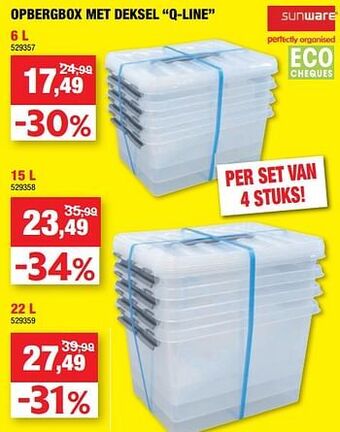 Opbergbox met deksel q-line