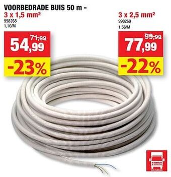 Voorbedrade buis