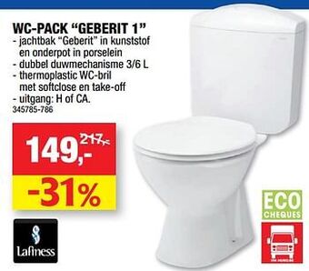 Hubo Wc-pack geberit 1 aanbieding