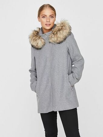 Berca Shoes Vero Moda Vest Vero Moda Vest Met Imitatie Bont - Beige aanbieding