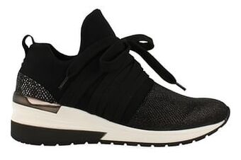 Berca Shoes La Strada Sneaker Laag Dames Trend Sneakersock Trend Mesh - Zwart aanbieding