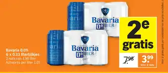 Albert Heijn Bavaria 0,0% 6 x 0.33 literblikjes aanbieding