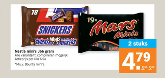 Albert Heijn Nestle mini's 366 gram aanbieding