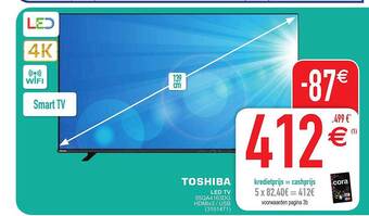 Cora Toshiba Led Tv aanbieding