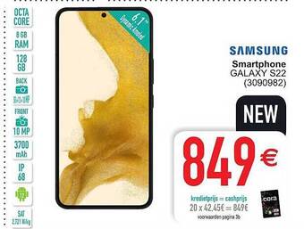 Cora Samsung Smartphone Galaxy S22 aanbieding