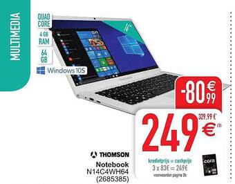 Cora Thomson Notebook aanbieding