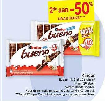 Intermarché Kinder Bueno aanbieding
