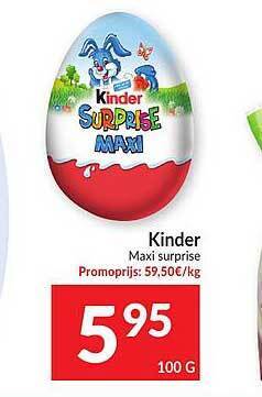 Intermarché Kinder Maxi Surprise aanbieding