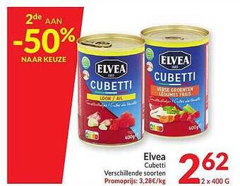 Intermarché Elvea Cubetti aanbieding
