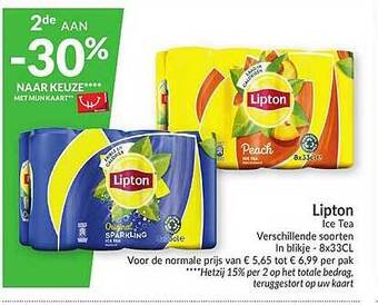 Intermarché Lipton Ice Tea aanbieding