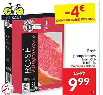 Intermarché Rosé Pompelmoes aanbieding