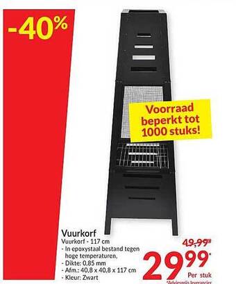 Intermarché Vuurkorf aanbieding